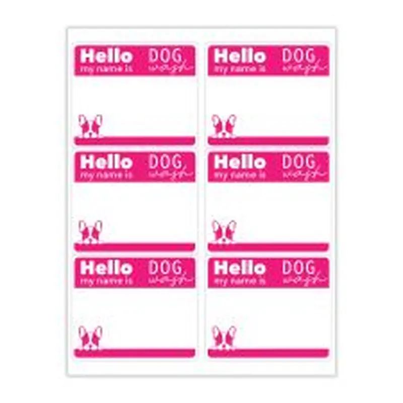 3 1/3" x 4" Rectangle 1 Color (100/PK)