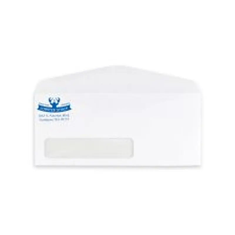 #9 Poly Window White Wove 24 lb. - Spot Color (250/PK)