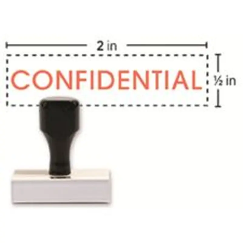Custom Traditional Rubber Stamp RF25, 1/2" x 2" Impression