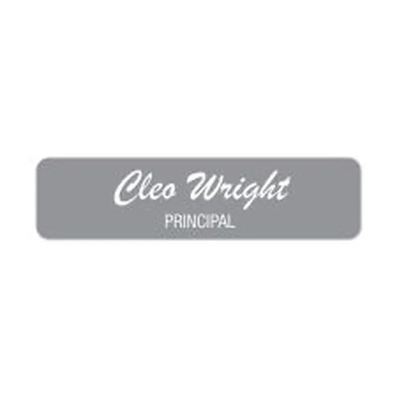 Engraved Plastic Name Badge, 3/4" x 3" (1/PK)