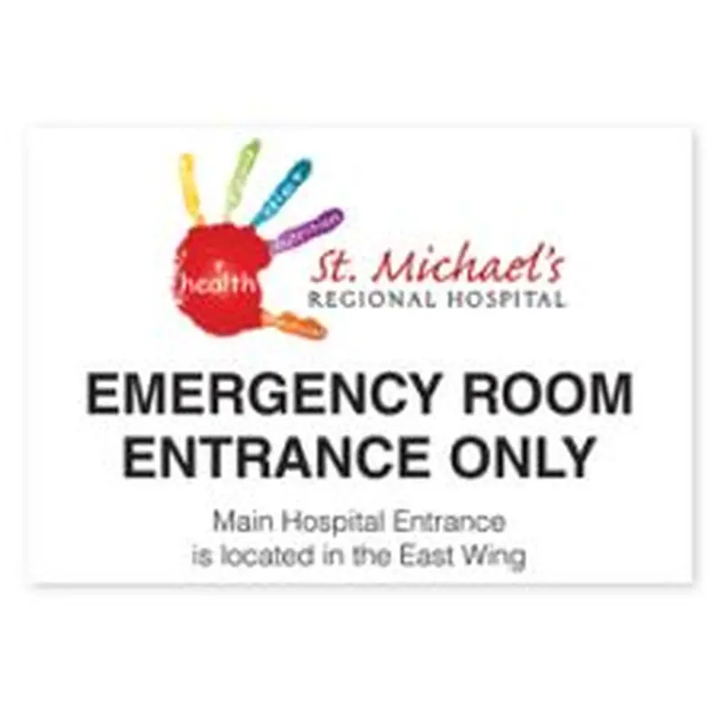 Full Color Expanded PVC Sign, 24" x 36", 1/8" thick white Expanded PVC (1/PK)
