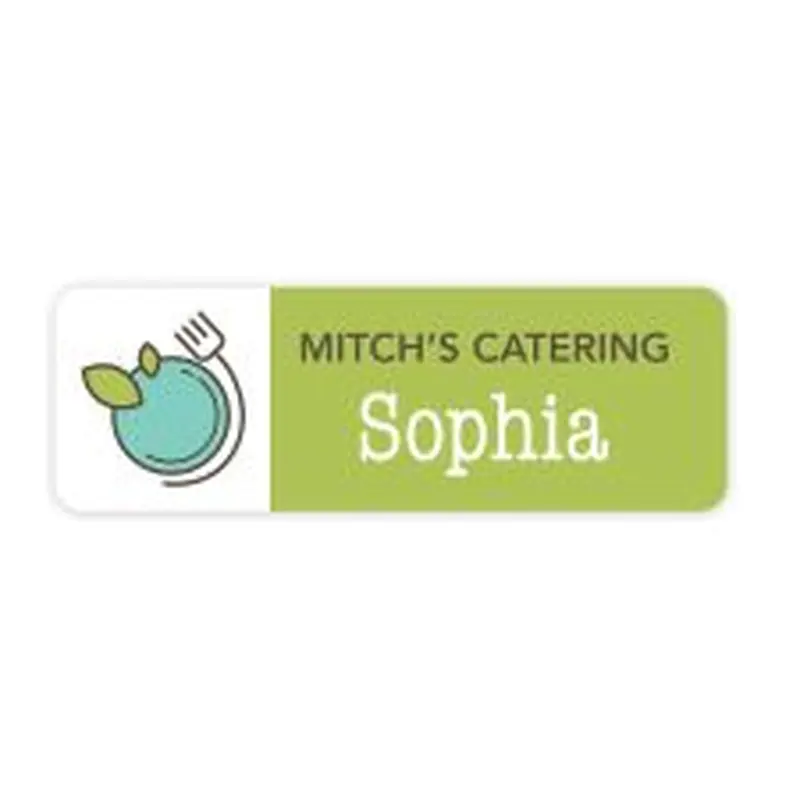 Full Color Name Badge - 1" x 3" (1/PK)