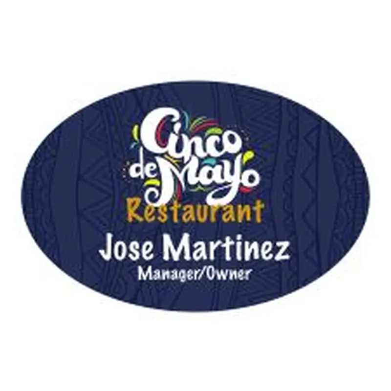 Full Color Name Badge - Shape E (1/PK)