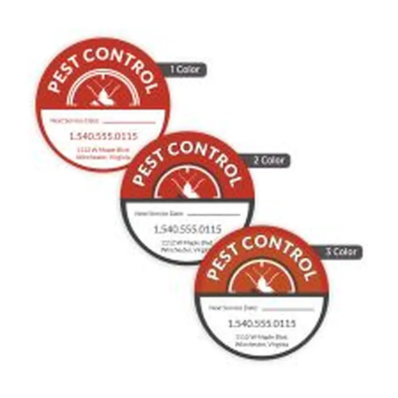 2 1/2" Circle 1, 2, or 3 Color (250/PK)