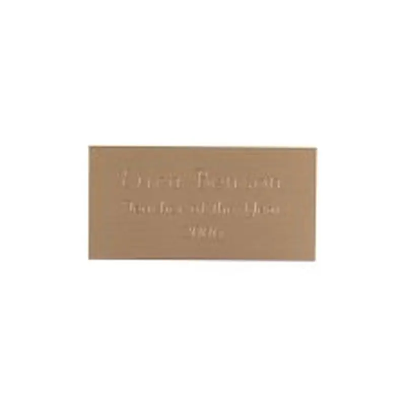 Engraved Metal Plate, 1 1/2" x 3" (1/PK)