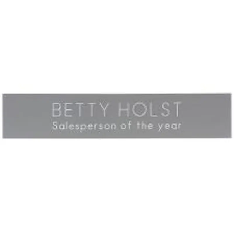Engraved Metal Plate, 2" x 10" (1/PK)