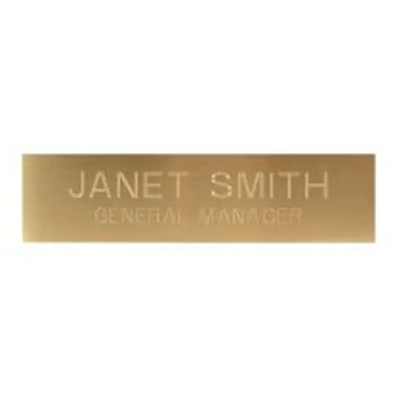 Engraved Metal Plate, 2" x 6" (1/PK)