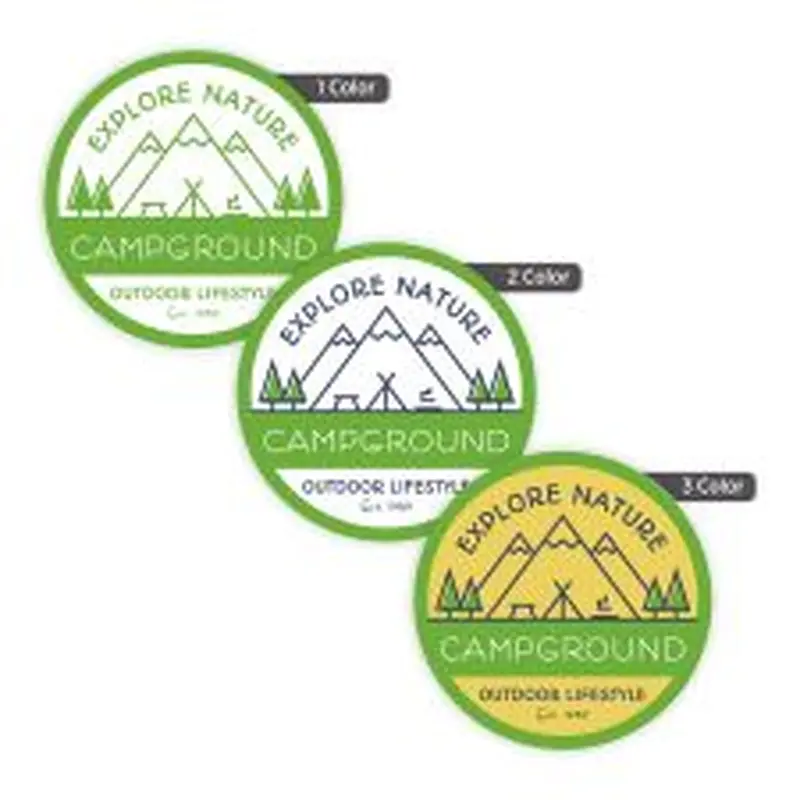 3" Circle 1, 2, or 3 Color (250/PK)