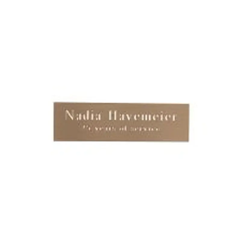 Engraved Metal Plate, 1" x 3 1/2" (1/PK)
