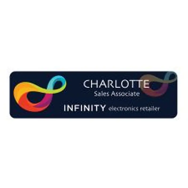 Full Color Name Badge - 1" x 3 1/2" (1/PK)
