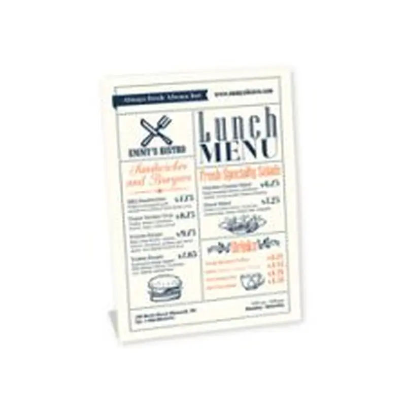 Full Color Pedestal Sign, 8" x 6" (1/PK)