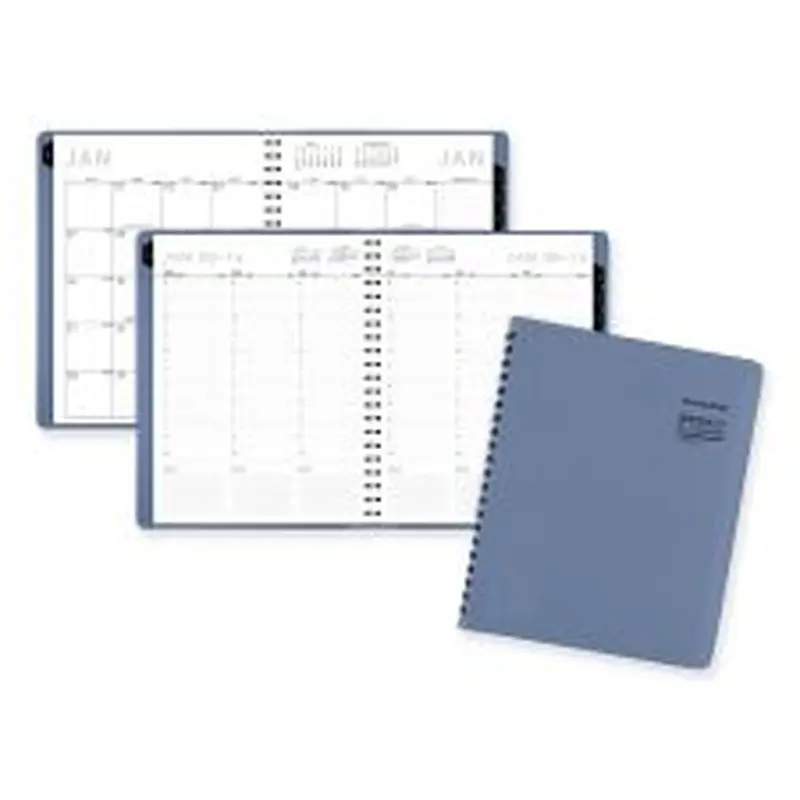 AT-A-GLANCE Contemporary Weekly/Monthly Planner, 11.38 x 9, Slate Blue Cover, 12-Month (Jan to Dec): 2026