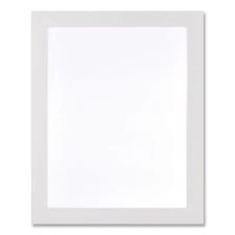 deflecto Self Adhesive Sign Holders, 11 x 17, Clear with White Border, 2/Pack