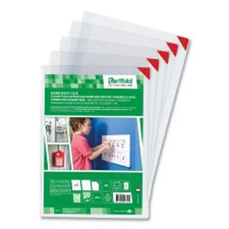 djois by Tarifold Kang Magnetic Closure Repositionable Pocket, 14 x 11, Clear Frame, 5/Pack