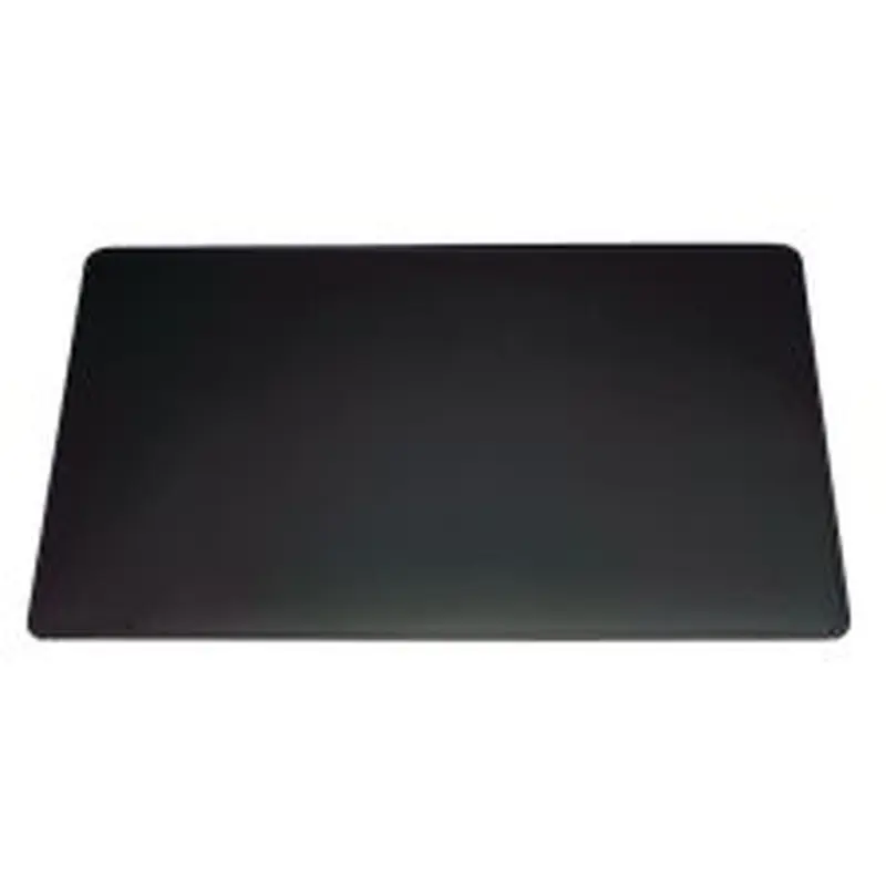Durable Anti-Slip Contoured Edge PVC Desk Pad, 20.5 x 25.5, Black