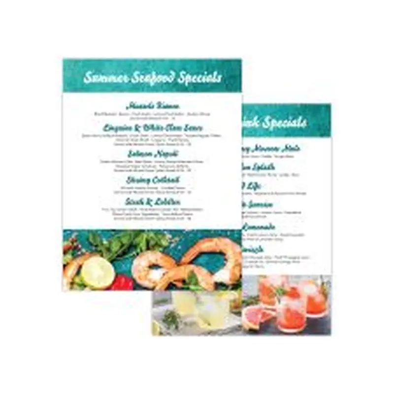 Menu 8.5x11 Sheet 4/4 (25/PK)