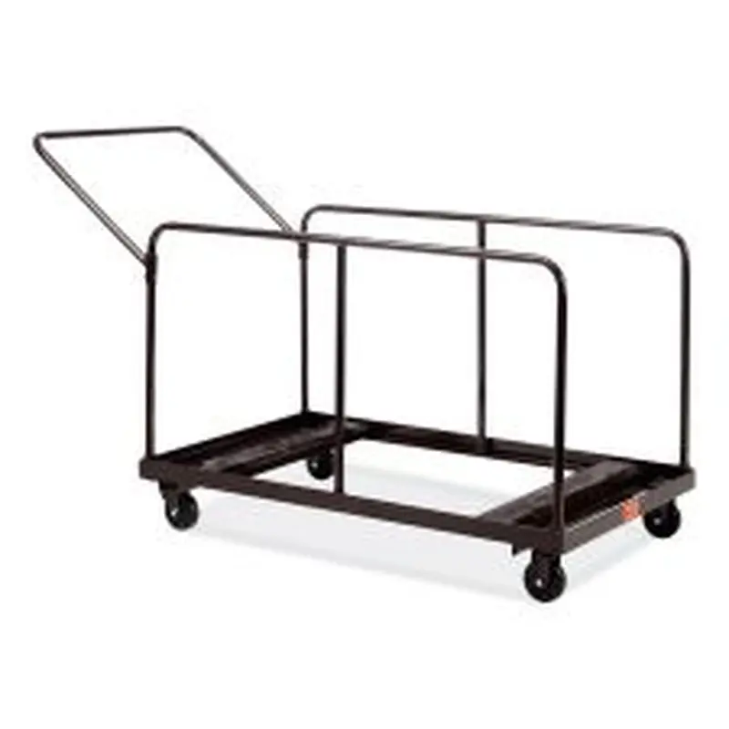 NPS Folding Table Dolly For Round and Rectangular Tables, 660 lb Capacity, 31.25 x 27.75 x 47.5, Brown