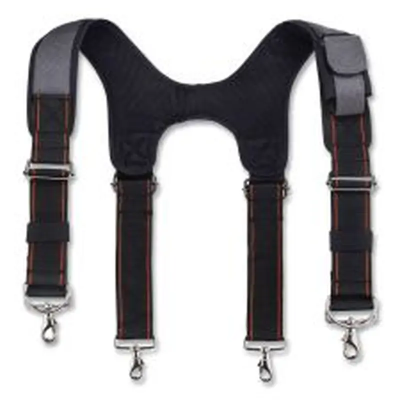 ergodyne Arsenal 5560 Padded Tool Belt Suspenders, 36" to 48" Waist, 3" Wide, Polyester, Gray