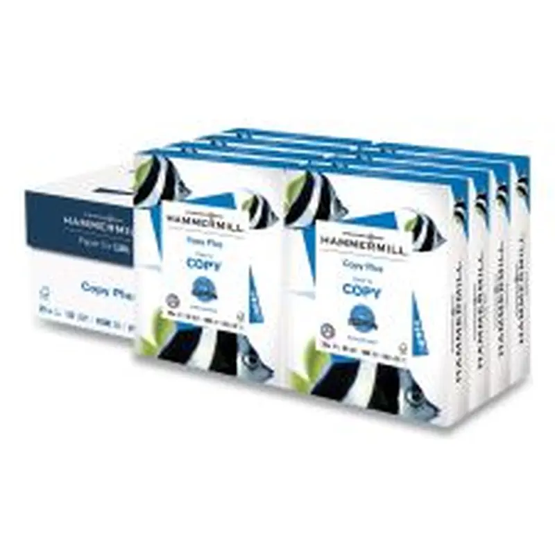 Hammermill Copy Plus Print Paper, 92 Bright, 20 lb Bond Weight, 8.5 x 11, White, 500 Sheets/Ream, 8 Reams/Carton
