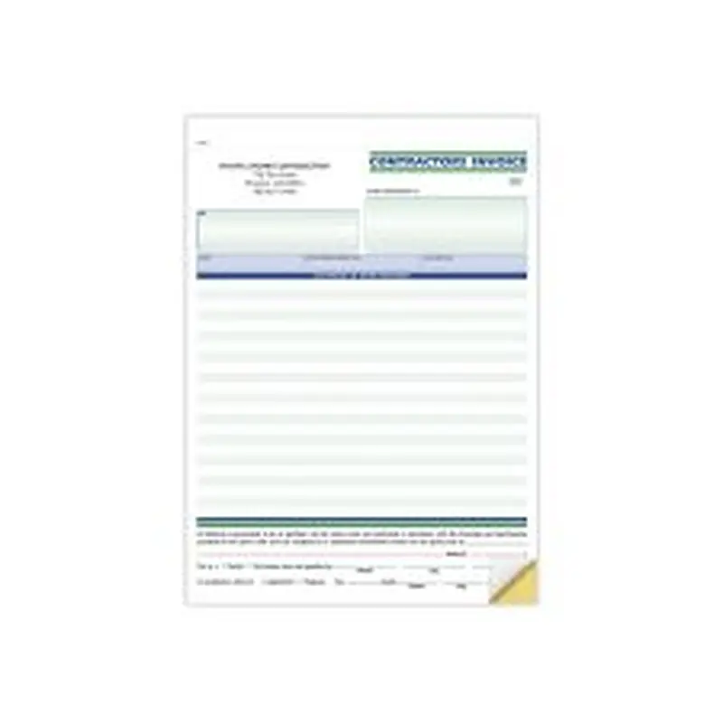 RULED CONTRACTORS INV-8.5 X 11 (250/PK)