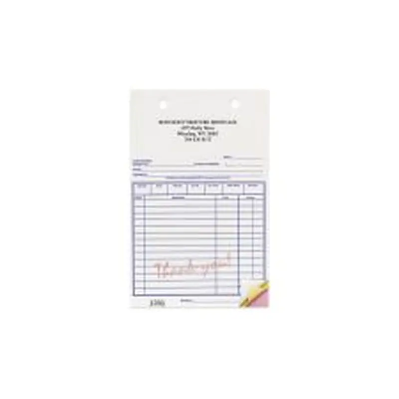 Sales Form with Thank You in Red Form, 5-3/8" x 8-1/2", 3-part (250/PK)