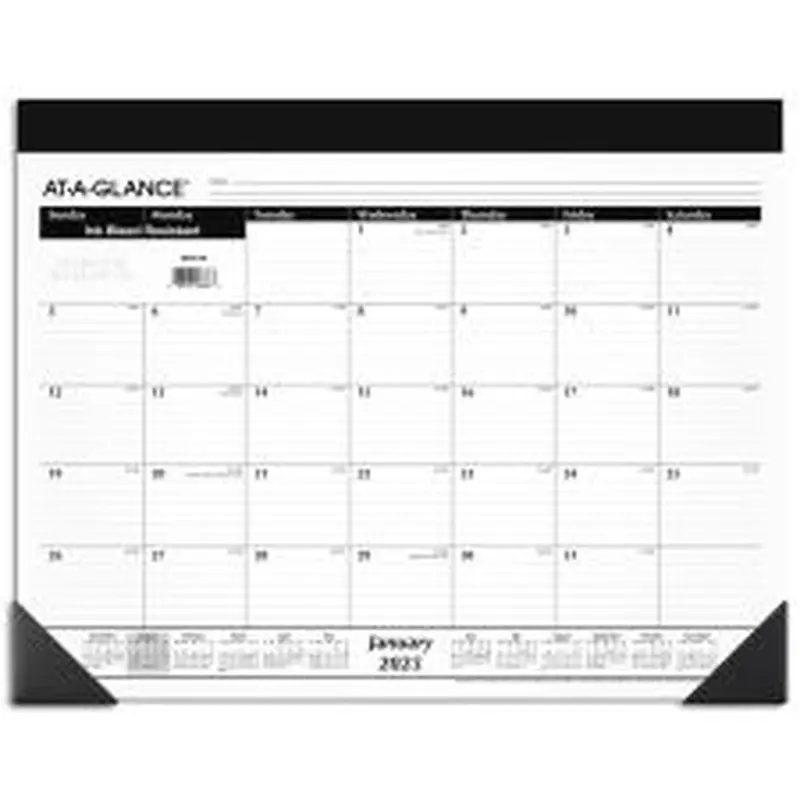 2025 AT-A-GLANCE Monthly Desk Pad Calendar, 21-3/4" x 17", Traditional, January 2025 To December 2025, SK220025