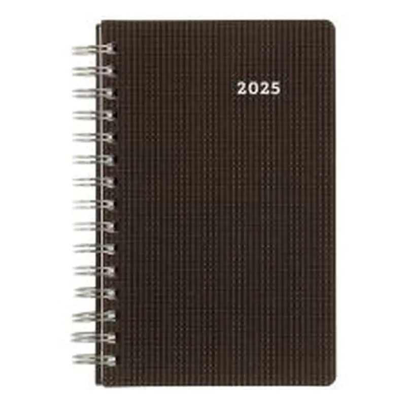 2025 Brownline DuraFlex Daily Appointment Planner, 8" x 5", 50% Recycled, Black, January To December, CB634V.BLK