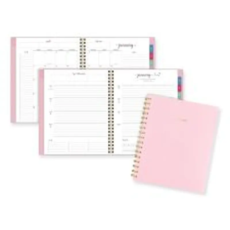 AT-A-GLANCE Harmony Weekly/Monthly Poly Planner, 8.81 x 7.88, Pink Cover, 13-Month: Jan 2026 to Jan 2027