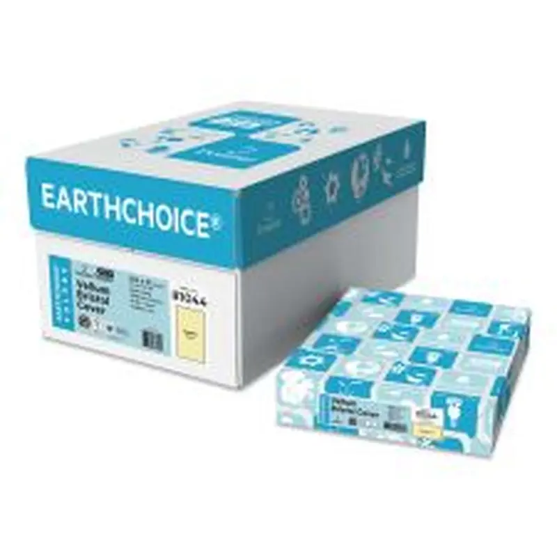 Domtar Cover Stock, 67 lb Bristol Weight, 8.5 x 11, Canary Yellow, 250/Pack