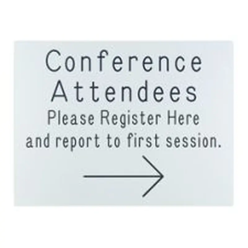 Engraved Large Wall Sign, 12" x 16" (1/PK)