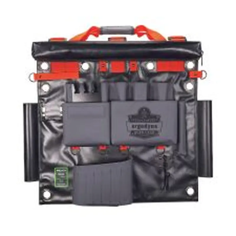 ergodyne Arsenal 5710 Bucket Truck Tool Board, Tethering Points, 8 Compartments, 24" x 22", Tarpaulin, Gray
