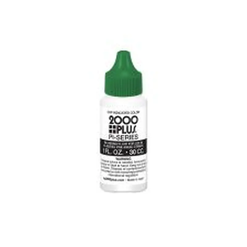 2000 Plus PI Series Green Pre-inked Stamp Refill Ink, 1 Oz.