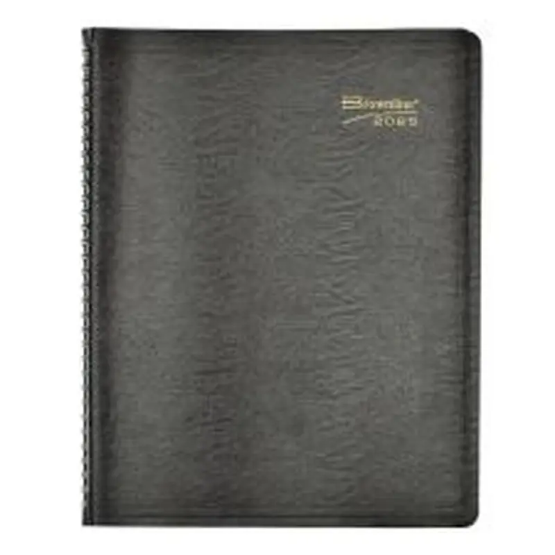 2025 Brownline Essential Weekly Appointment Planner, 11" x 8-1/2", 50% Recycled, Black, January To December, CB950.BLK