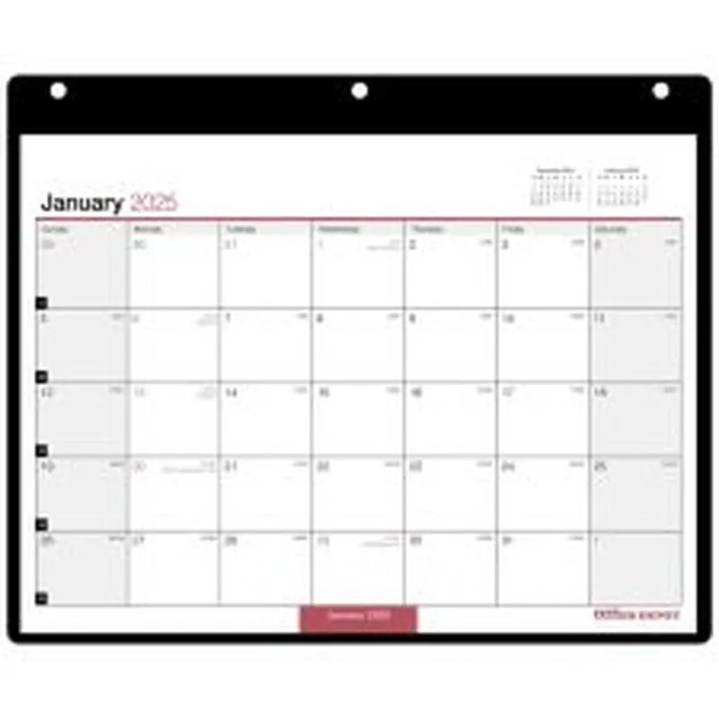 2025 Office Depot Monthly Wall Calendar, 11" x 8", Traditional, January 2025 To December 2025, OD201200