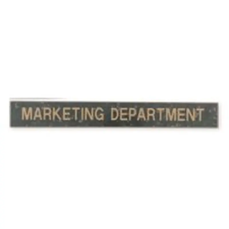Engraved Wall Sign, 1 1/2" x 8" (1/PK)