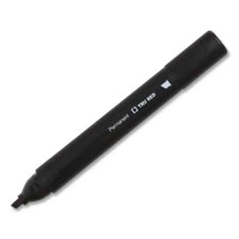 TRU RED Permanent Marker, Pen-Style, Extra-Fine Needle Tip, Black, 5/Pack