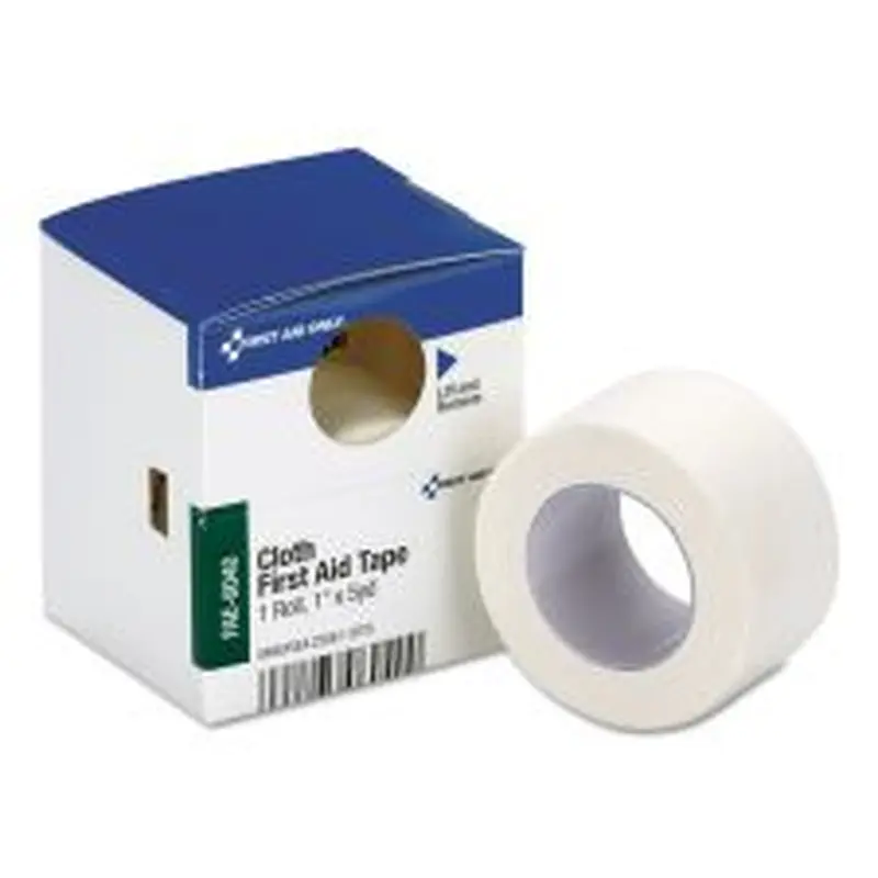 First Aid Only First Aid Tape, Acrylic/Cloth, 1" x 5 yds, White