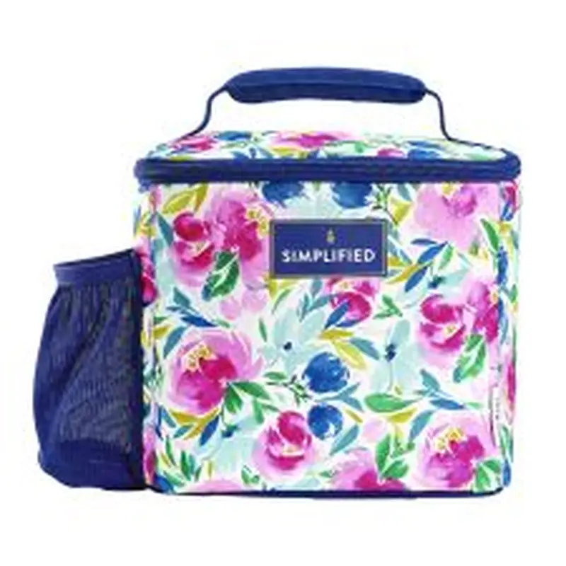 fit   fresh Simplified Lunch Bag, 9.25 x 5 x 9, Multicolor Floral