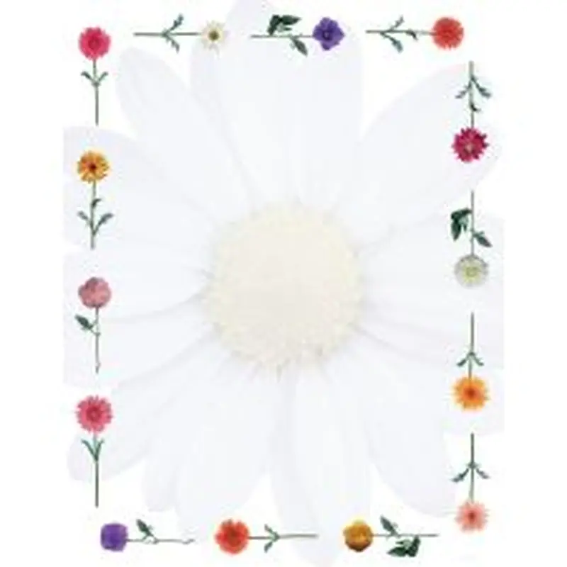 Great Papers! Stationery Letterhead, Daisies, 8.5" x 11", Printer Compatible, 80 sheets