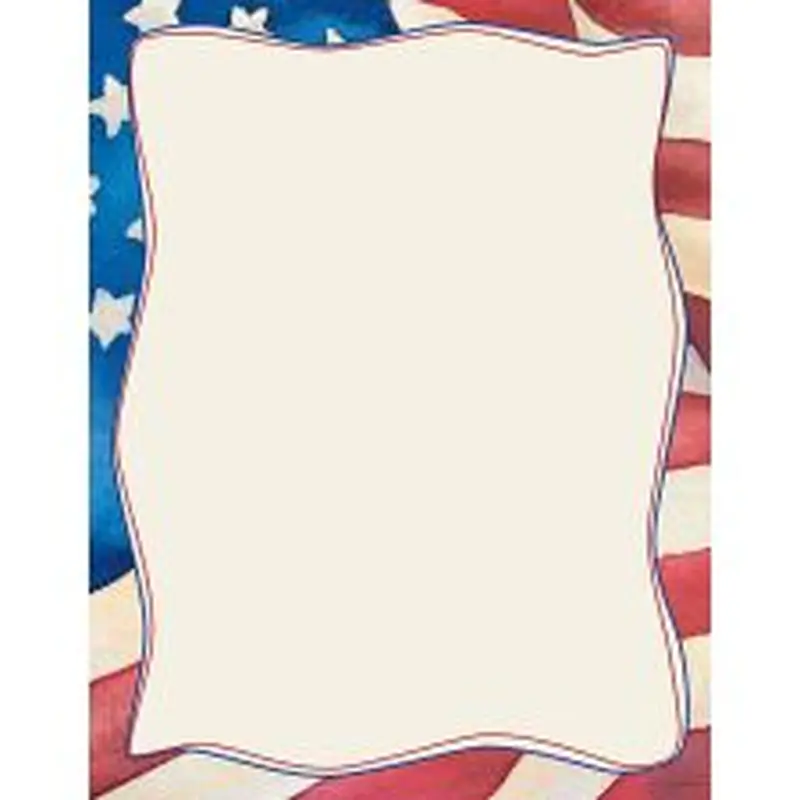 Great Papers! Stationery Letterhead, Patriotic, 8.5" x 11", Printer Compatible, 80 sheets