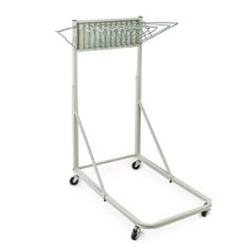 AdirOffice Blueprint Storage Cabinet Rolling Stand, Assorted Document Sizes Accommodated, 27" x 28.5" to 46.5" x 46" to 66", Gray