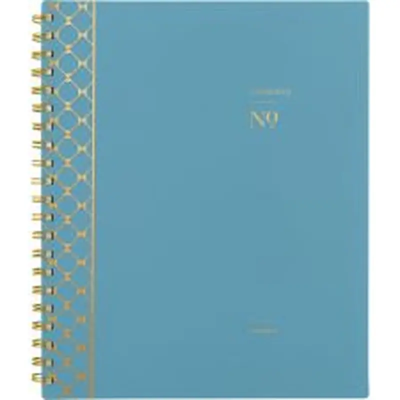 Cambridge Workstyle Weekly/Monthly Planner, Geometric Artwork, 11 x 9.38, Blue/Gold Cover, 12-Month (Jan to Dec): 2026