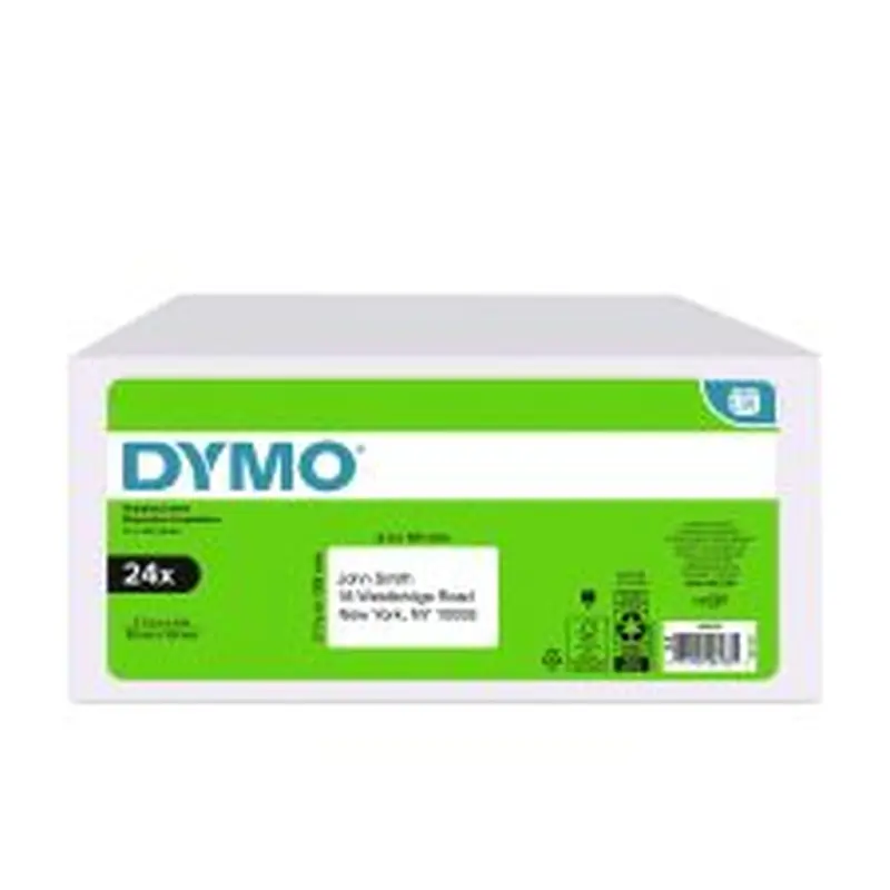 DYMO Labels for LabelWriter Label Printer, 2.31" x 4", White, 300 Labels/Roll, 24 Rolls/Pack