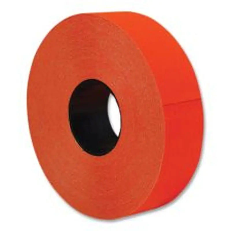 Garvey One-Line Pricemarker Labels, Red, 2,500 Labels/Roll
