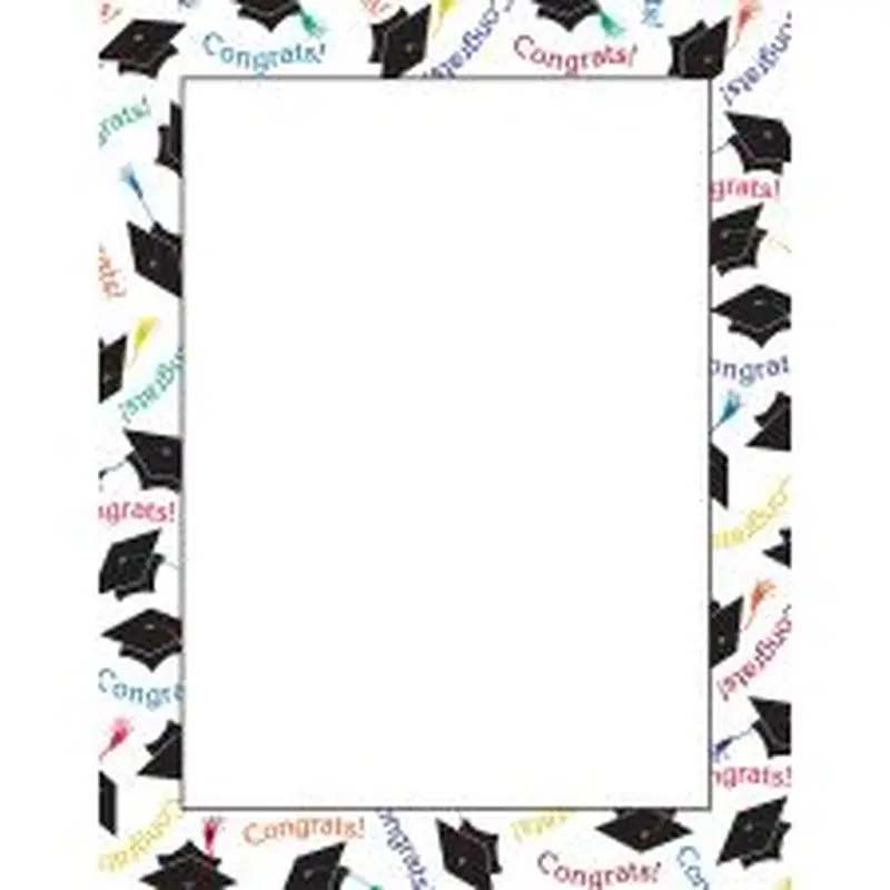 Great Papers! Stationery Letterhead, Graduation, 8.5" x 11", Printer Compatible, 80 sheets