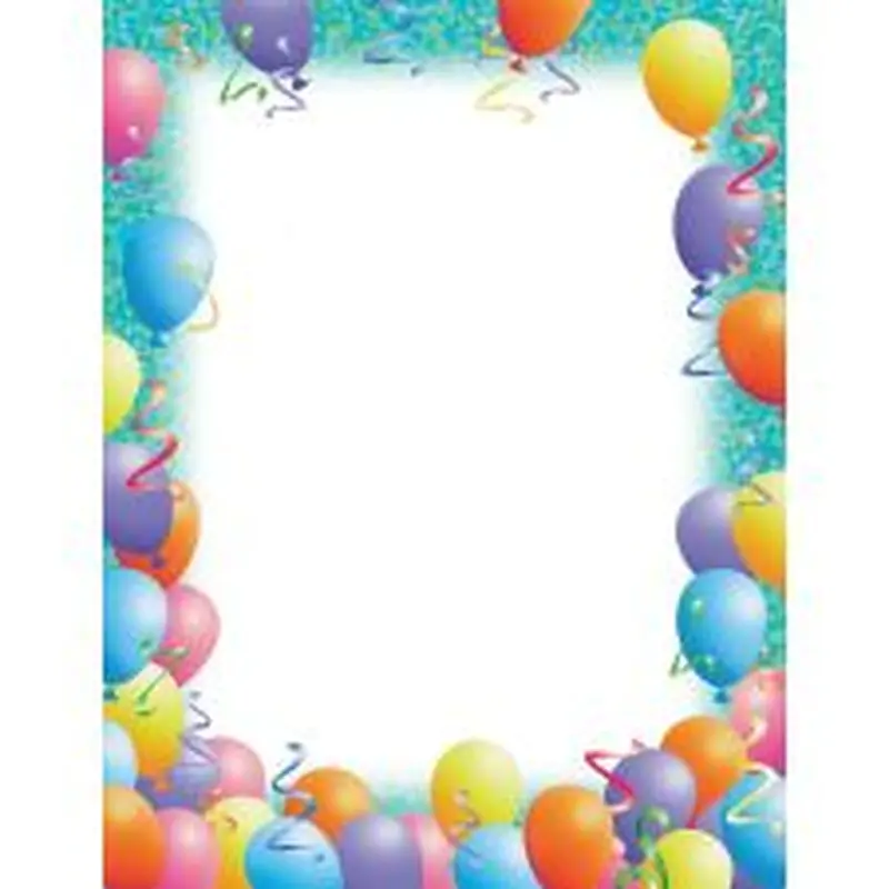 Great Papers! Stationery Letterhead, Party, 8.5" x 11", Printer Compatible, 80 sheets