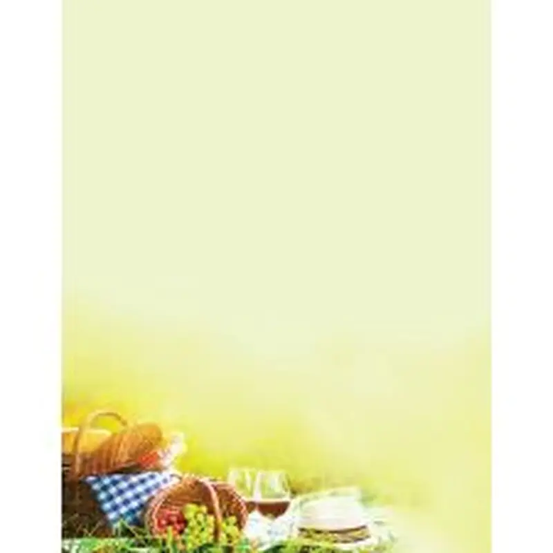 Great Papers! Stationery Letterhead, Picnic Basket, 8.5" x 11", Printer Compatible, 80 sheets