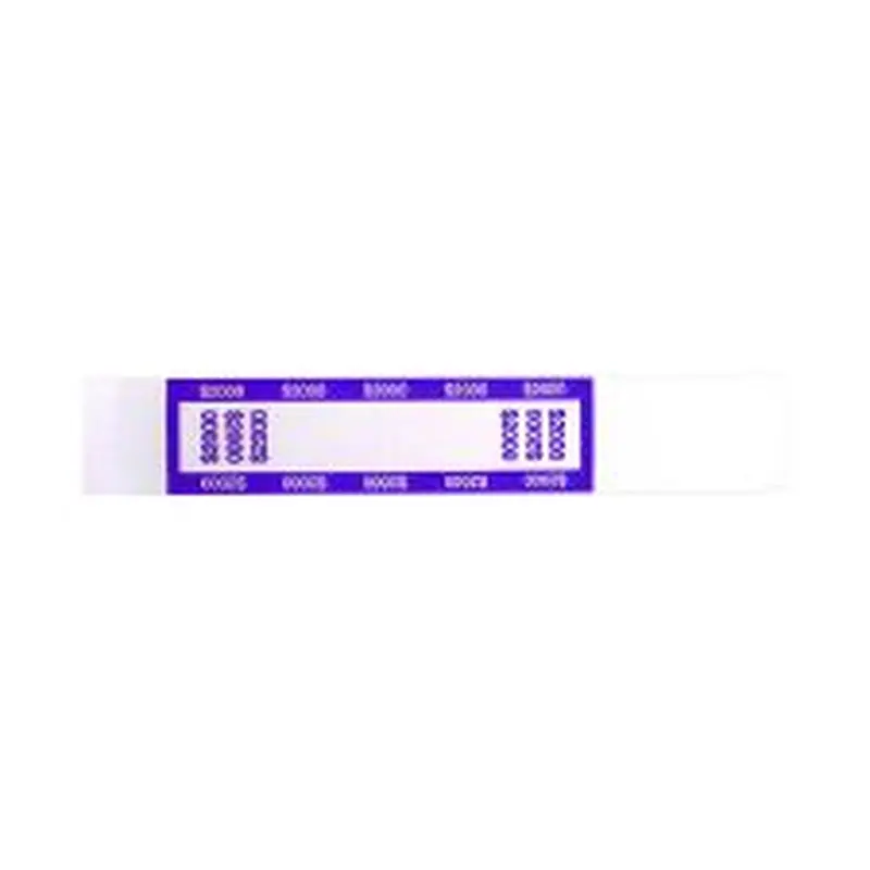 Currency Straps, $20 Bill, $2,000, Self-Adhesive, 1,000/Pack