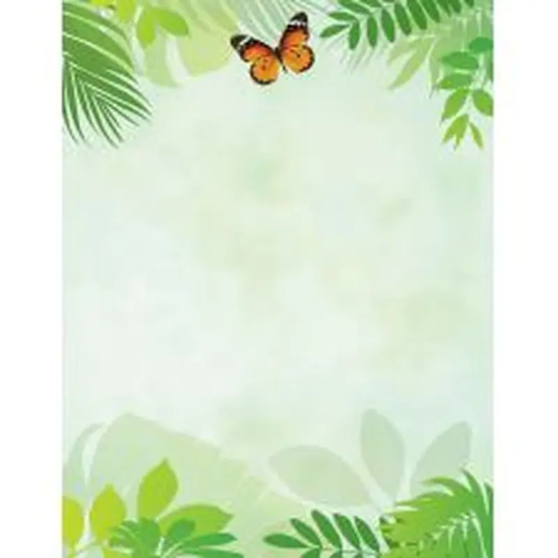 Great Papers! Stationery Letterhead, Flutter Butterfly, 8.5" x 11", Printer Compatible, 80 sheets