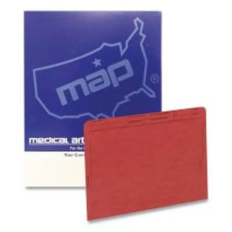 Medical Arts Press Patient File Pocket, Letter Size, Red, 50/Box